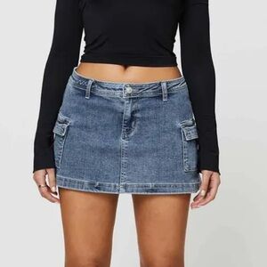 Princess Polly Denim‎ Cargo Mini Skirt